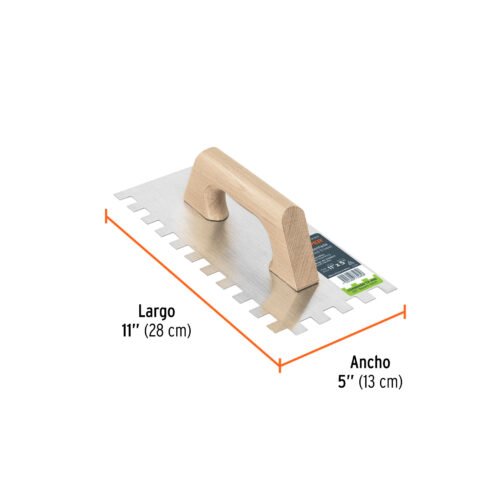 102750.2 102750 - Llana 11" dentado cuadrado 1/2", tipo español, mgo madera