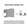 102750.3 102750 - Llana 11" dentado cuadrado 1/2", tipo español, mgo madera