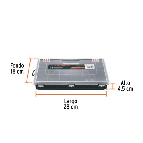 102760 - Organizador de 11" con 36 compartimentos, Truper