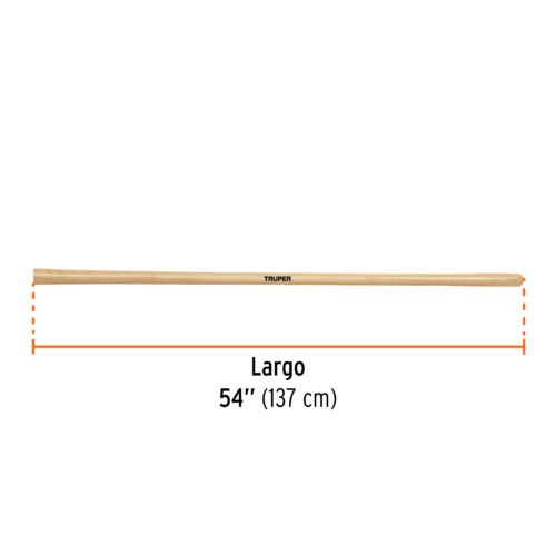102763 - Mango de madera 54" para azadones Córdoba, TRUPER