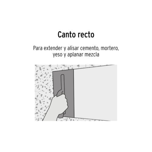 102774 - Llana 11" canto recto, 10 remaches, mgo comfort grip, Truper