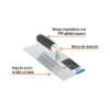 102775 - Llana 11" canto recto, 6 remaches, mgo comfort grip, Truper
