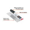 102776 - Llana 11" dentado triangular, 10 remaches, mgo comfort grip