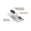 102777 - Llana 11" dentado triangular, 6 remaches, mgo comfort grip