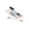 102777 - Llana 11" dentado triangular, 6 remaches, mgo comfort grip