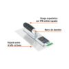 102778 - Llana 11" dentado cuadrado 1/4", 10 remaches, mgo comfort