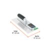 102778 - Llana 11" dentado cuadrado 1/4", 10 remaches, mgo comfort