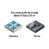 102778 - Llana 11" dentado cuadrado 1/4", 10 remaches, mgo comfort