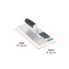 102779 - Llana 11" dentado cuadrado 1/4", 6 remaches, mgo comfort