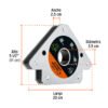 102862 - Escuadra magnética p/soldar, 5-1/2", capacidad 70 kg, EXPERT