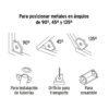 102862 - Escuadra magnética p/soldar, 5-1/2", capacidad 70 kg, EXPERT