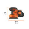 102863 - Lijadora roto-orbital 5", 20V, 1 batería 2Ah, TRUPER PRO