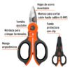 102864.1 102864 - Tijera 6" de acero inoxidable para electricista, EXPERT