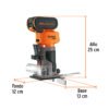 102865 - Router (Rebajadora) 1/4", 1 batería 4 Ah, TRUPER PRO