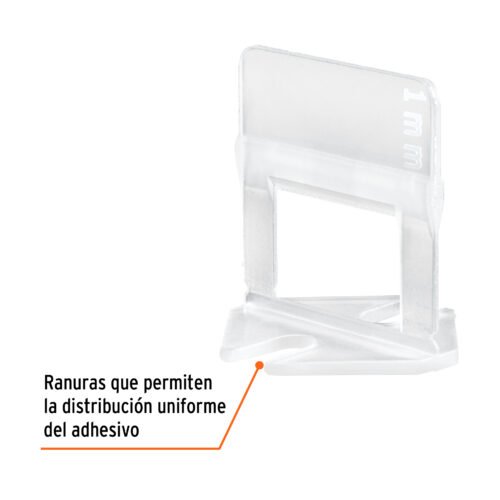 102874 - Bolsa con 100 anclas de 1 mm, para nivelación de azulejos