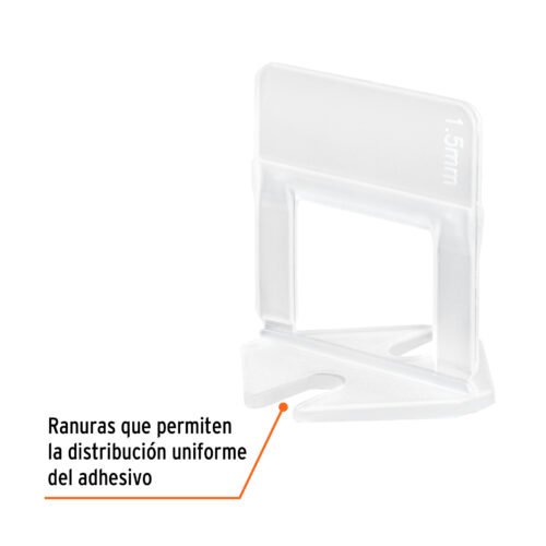 102876 - Bolsa con 100 anclas de 1.5 mm, para nivelación de azulejos