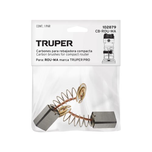102879 - Bolsa con 2 carbones de repuesto para ROU-MA, TRUPER