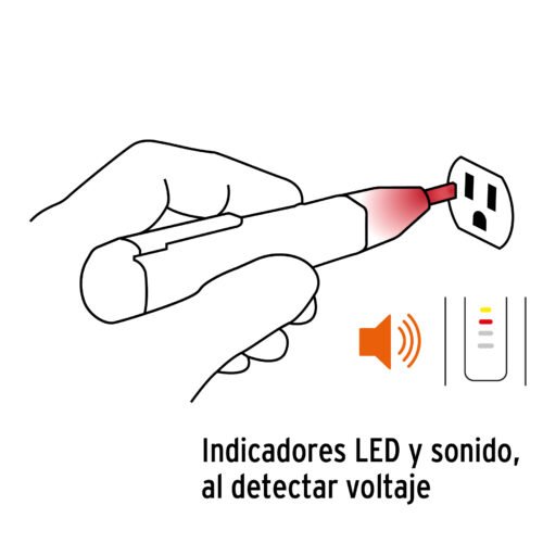 102882 - Probador de voltaje sin contacto de doble rango, Truper