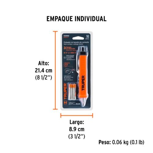 102882 - Probador de voltaje sin contacto de doble rango, Truper