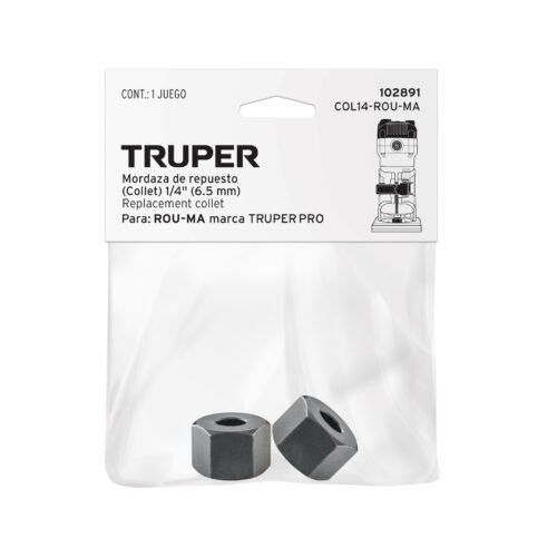 102891 - Collet de 1/4" para ROU-MA, TRUPER
