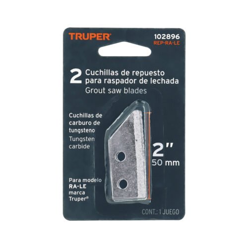 102896.2 102896 - Blíster con 2 cuchillas de repuesto p/raspador RA-LE, TRUPER