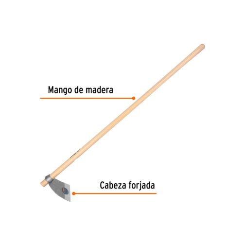 102917 - Azadón Lane No. 2 de 2.0 lb, mango madera de 54", TRUPER