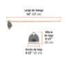 102918 - Azadón Lane No. 3 de 2.1 lb, mango madera de 54", TRUPER