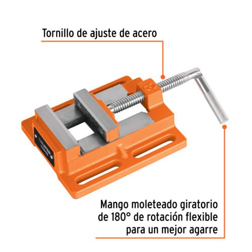102933 - Prensa morsa plana, apertura 3" (75 mm), Truper