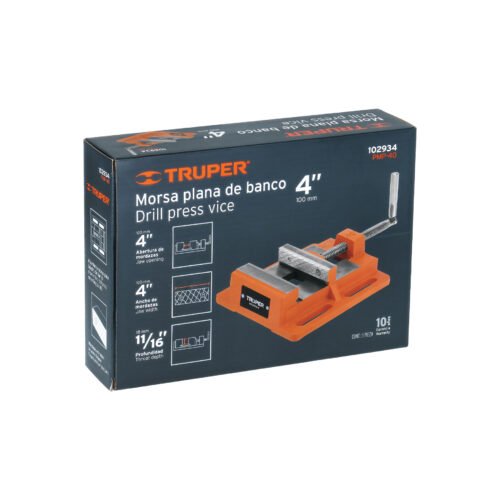 102934 102934 - Prensa morsa plana, apertura 4" (100 mm), Truper
