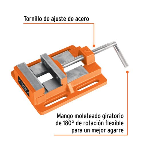 102934.1 102934 - Prensa morsa plana, apertura 4" (100 mm), Truper