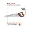102950 - Serrucho Rapid 18", 7 DPP, mango de madera, Truper