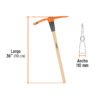 102966 - Talacho-pico 5 lb, mango de madera 36", Truper