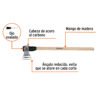 102968 - Hacha labor entera 2-1/2 lb, mango de madera 36", TRUPER