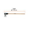 102968 - Hacha labor entera 2-1/2 lb, mango de madera 36", TRUPER