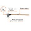 102969 - Hacha labor entera 3 lb, mango de madera 36", TRUPER