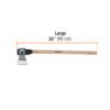 102969 - Hacha labor entera 3 lb, mango de madera 36", TRUPER
