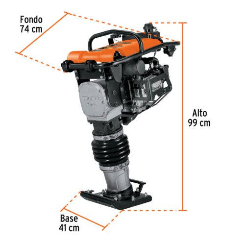 102971.2 102971 - Bailarina compactadora 5.5 HP, motor Honda GX160, Truper