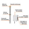 102976.1 102976 - Bomba sumergible tipo bala, 1-1/2HP, agrícola, 220V, TRUPER