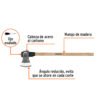 102980 - Hacha labor entera 3-1/2lb, mango de madera 36", TRUPER