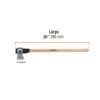 102982 - Hacha media labor 3 lb, mango de madera 36", TRUPER