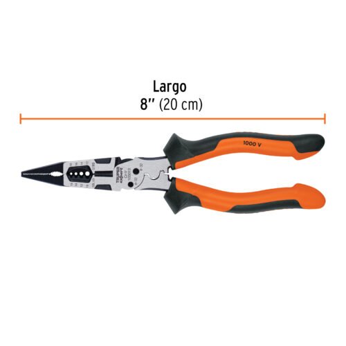 103013 - Pinza multiuso 8" punta larga, comfort grip, Truper expert