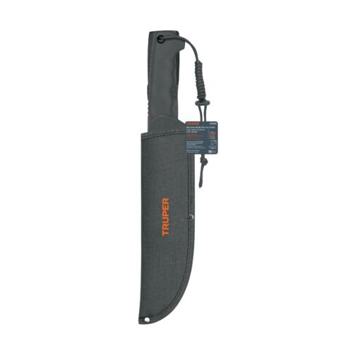 103015 - Machete doble filo 10", cacha inyectada, con funda, TRUPER
