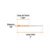 103017 - Broca multimaterial 1/8 x 3", Truper