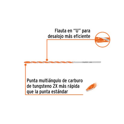 103018 - Broca multimaterial 5/32 x 6", Truper