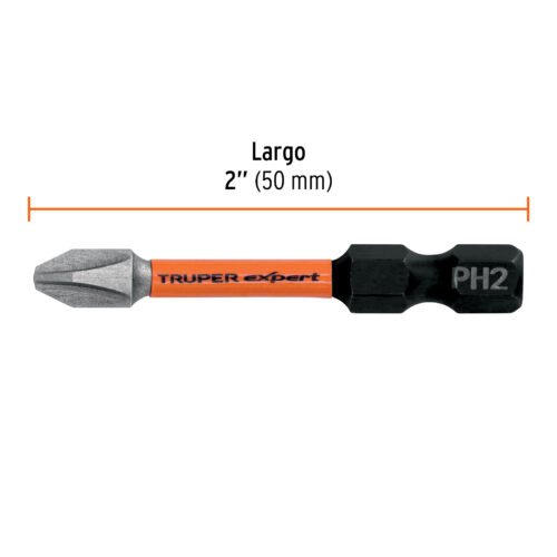 103024.3 103024 - Estuche con 15 puntas de cruz PH2 de impacto largo 2"