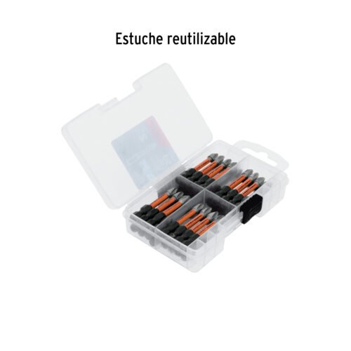 103025.4 103025 - Estuche con 50 puntas de cruz PH2 de impacto largo 2"