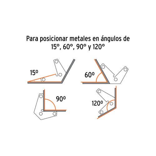 103031 - 2 Escuadras magnéticas esquineras 2-3/4" cap. 11 kg, TRUPER