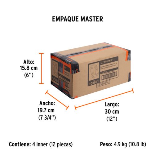 103031 - 2 Escuadras magnéticas esquineras 2-3/4" cap. 11 kg, TRUPER