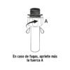 103060 - Conector 1/2" macho de ABS con tuerca de ajuste manual
