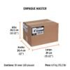 103061 - Cinta negra para ducto 10m x 48mm, espesor 0.19mm, Truper